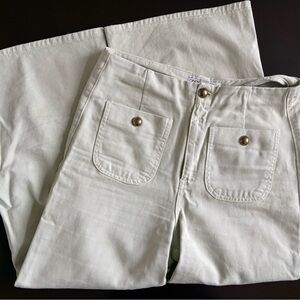 ZARA Light Green Wide Leg Pants